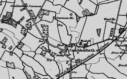 Old map of Camblesforth in 1895