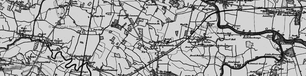 Old map of Camblesforth in 1895