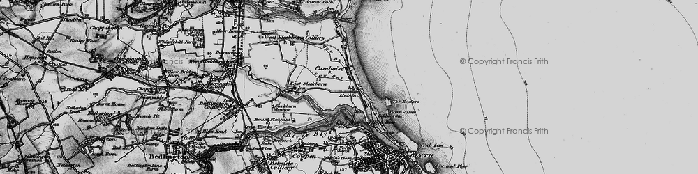 Old map of Cambois in 1897