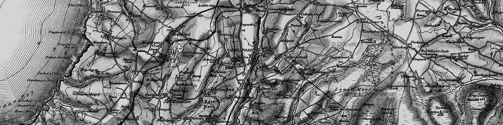 Old map of Camelford in 1895