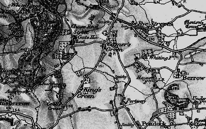 Old map of Camer's Green in 1898