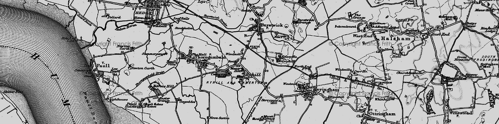 Old map of Camerton in 1895