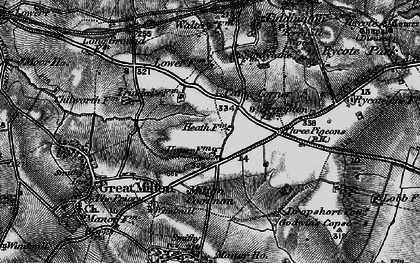 Old map of Camp Corner in 1895