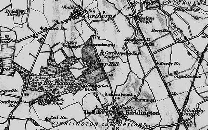 Old map of Camp Hill in 1898