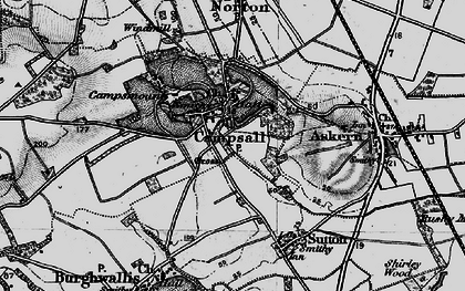 Old map of Campsall in 1895