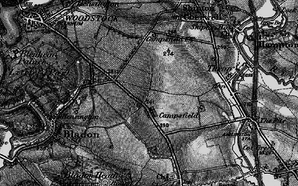 Old map of Campsfield in 1896