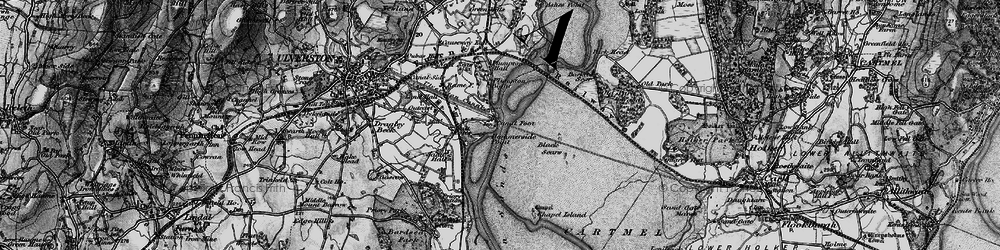Old map of Barker Scar in 1898