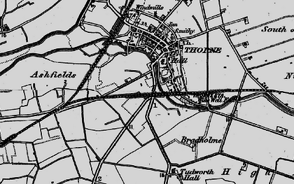 Old map of Canal Side in 1895