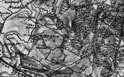Old map of Abbot's Wood in 1895