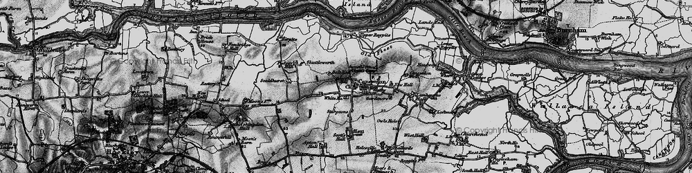 Old map of Pudsey Hall in 1895