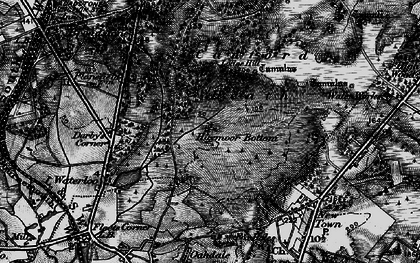 Old map of Canford Heath in 1895