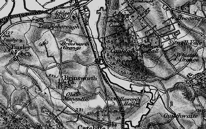 Old map of Canklow in 1896