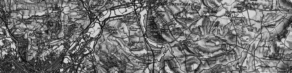 Old map of Canklow in 1896