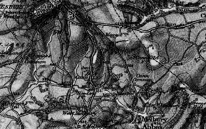 Old map of Cann in 1898