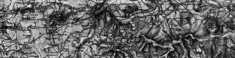 Old map of Cann in 1898