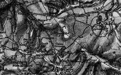 Old map of Cann Common in 1898