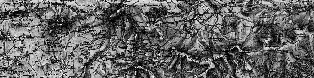 Old map of Cann Common in 1898
