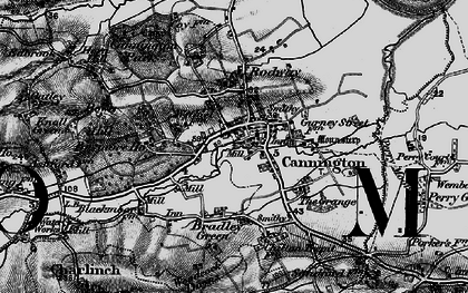 Old map of Cannington in 1898