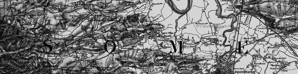 Old map of Cannington in 1898