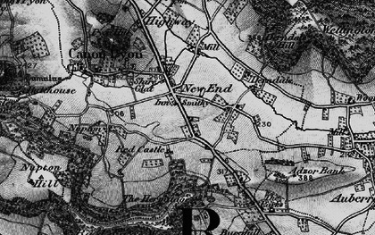 Old map of Canon Pyon in 1898