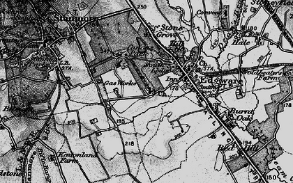Old map of Canons Park in 1896