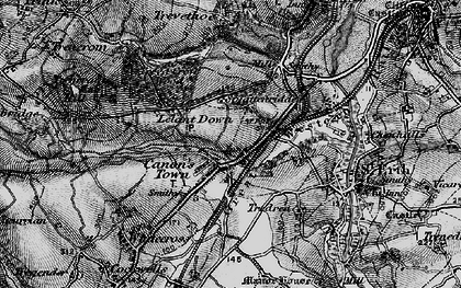Old map of Canonstown in 1896