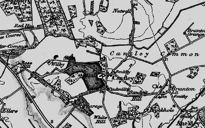 Old map of Cantley in 1895