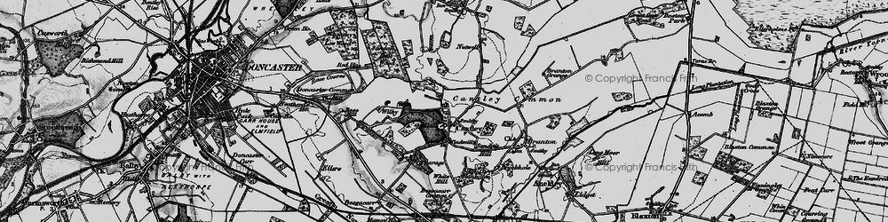 Old map of Cantley in 1895
