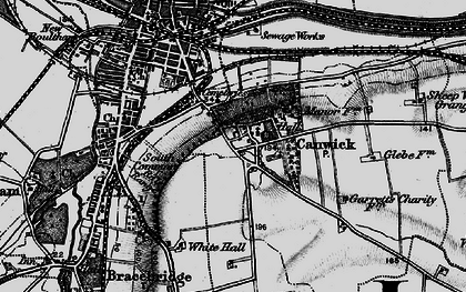 Old map of Canwick in 1899