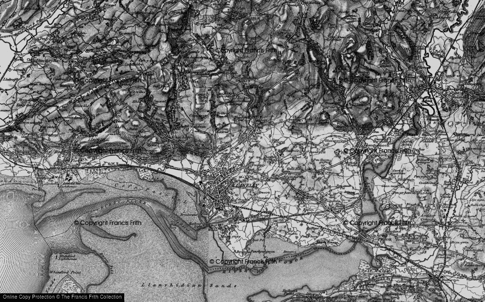 Old Map of Capel, 1897 in 1897