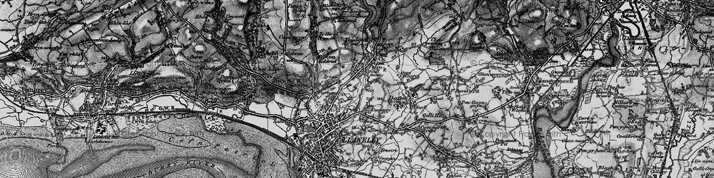 Old map of Capel in 1897