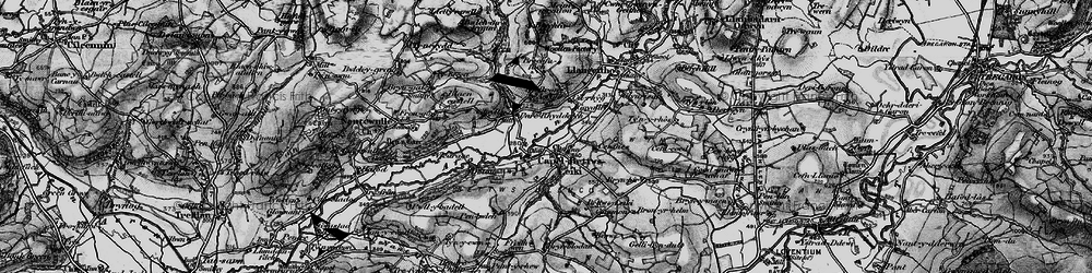 Old map of Capel Betws Lleucu in 1898