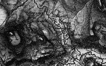 Old map of Afon Tryweryn in 1899