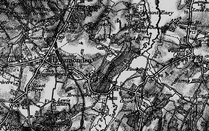 Old map of Capel Cross in 1895