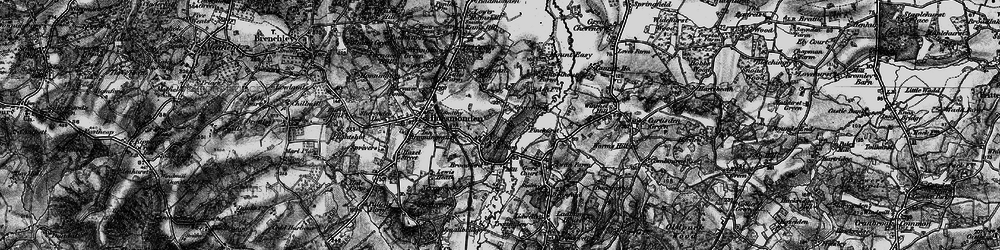 Old map of Capel Cross in 1895