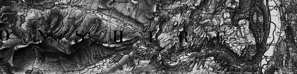 Old map of Afon y Bedol in 1899