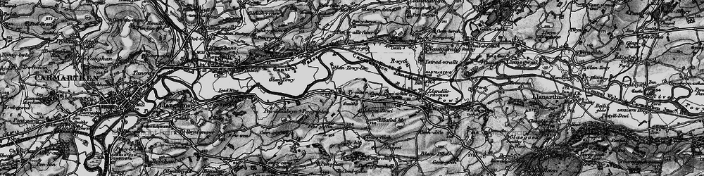 Old map of Capel Dewi in 1898
