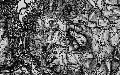 Old map of Bryn Gwnog in 1899