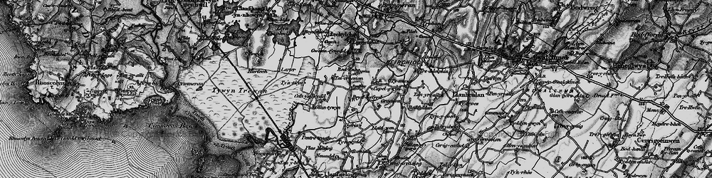 Old map of Bryn Hyfryd in 1899