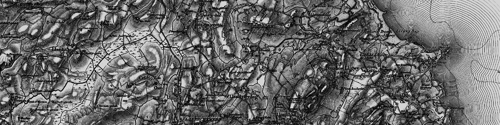 Old map of Afon Goch in 1899