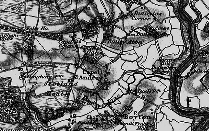 Old map of Capel St Andrew in 1895