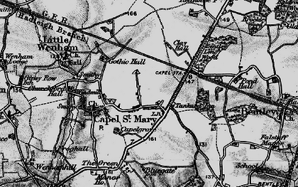 Old map of Boynton Hall in 1896