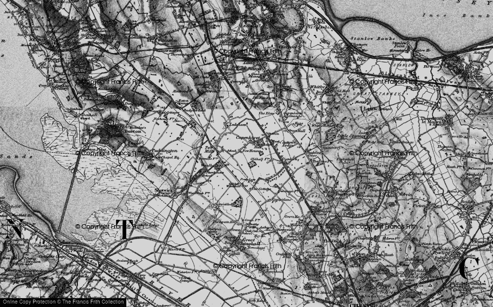 Old Map of Capenhurst, 1896 in 1896