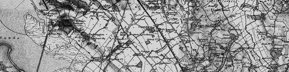 Old map of Capenhurst in 1896