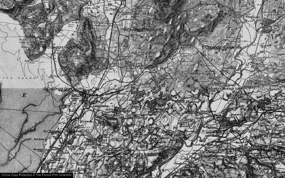 Old Map of Capernwray, 1898 in 1898