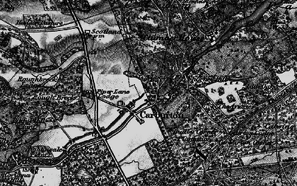 Old map of Carburton in 1899
