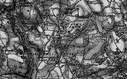 Old map of Carclaze in 1895