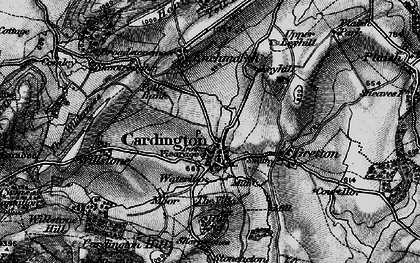 Old map of Cardington in 1899