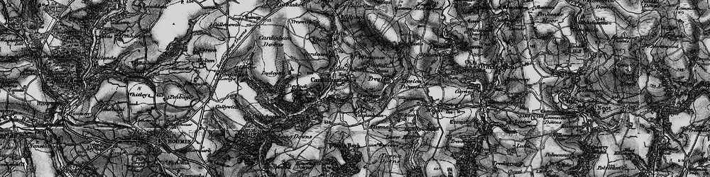 Old map of Cardinham in 1895