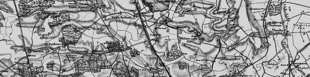 Old map of Careby in 1895